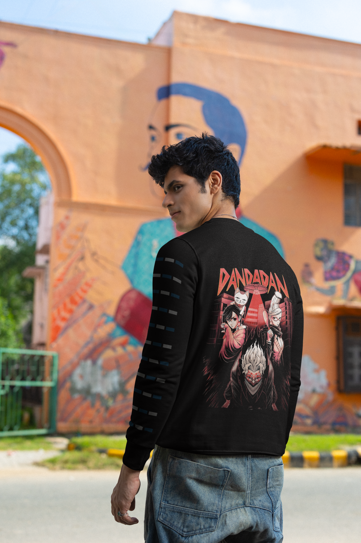 Unisex Dan Da Dan Anime Graphic Printed Sweatshirt