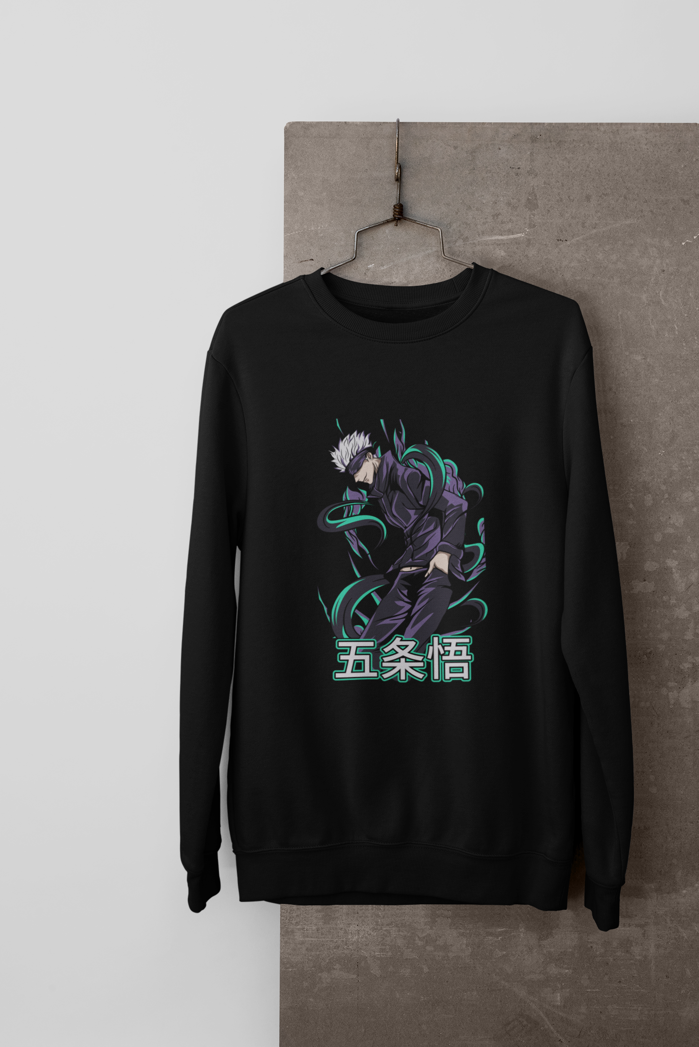 Unisex Gojo Jujutsu Kaisen Anime Graphic Printed Oversized Sweatshirt