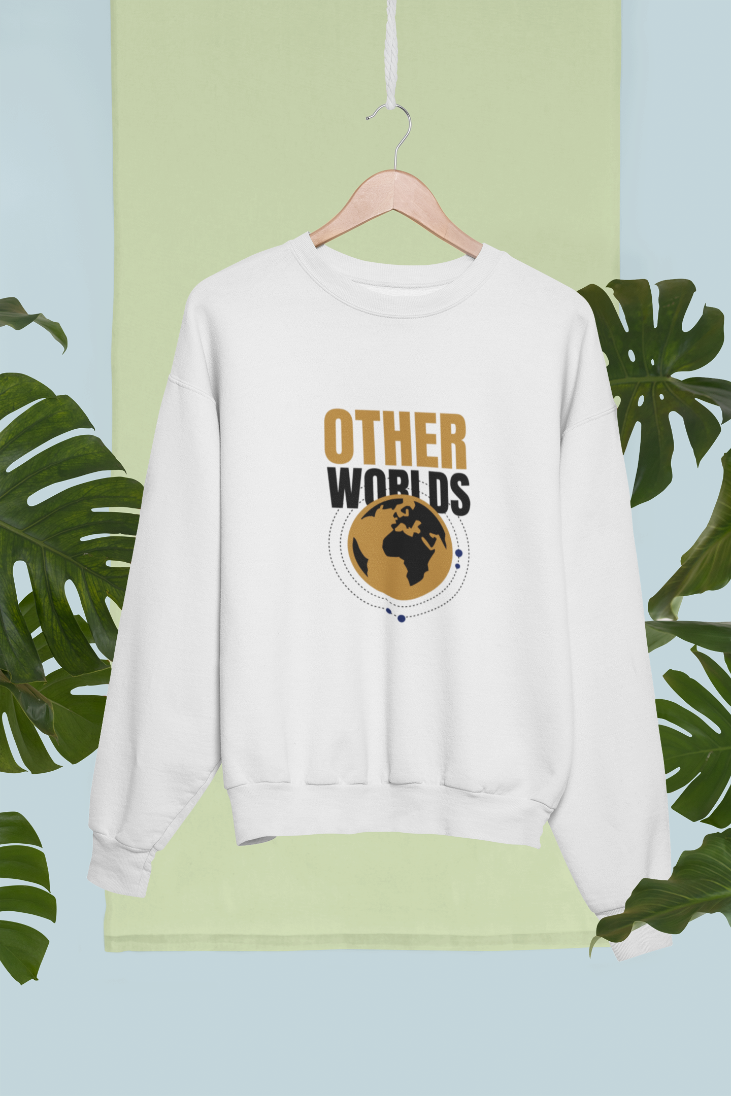 Unisex Other Worlds Graphic Printed Oversized Sweatshirt