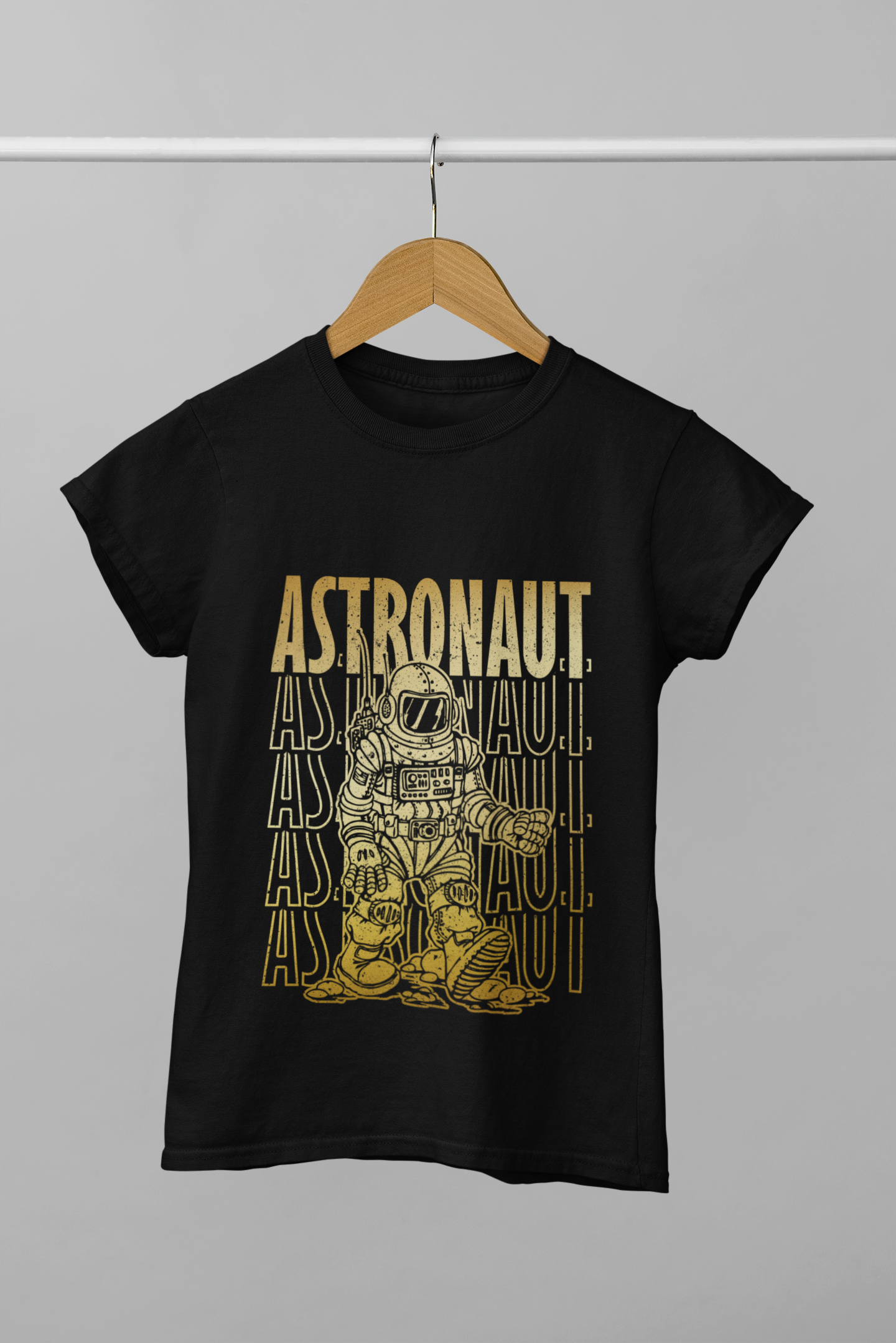 Unisex Astronaut Graphic Printed T - Shirt