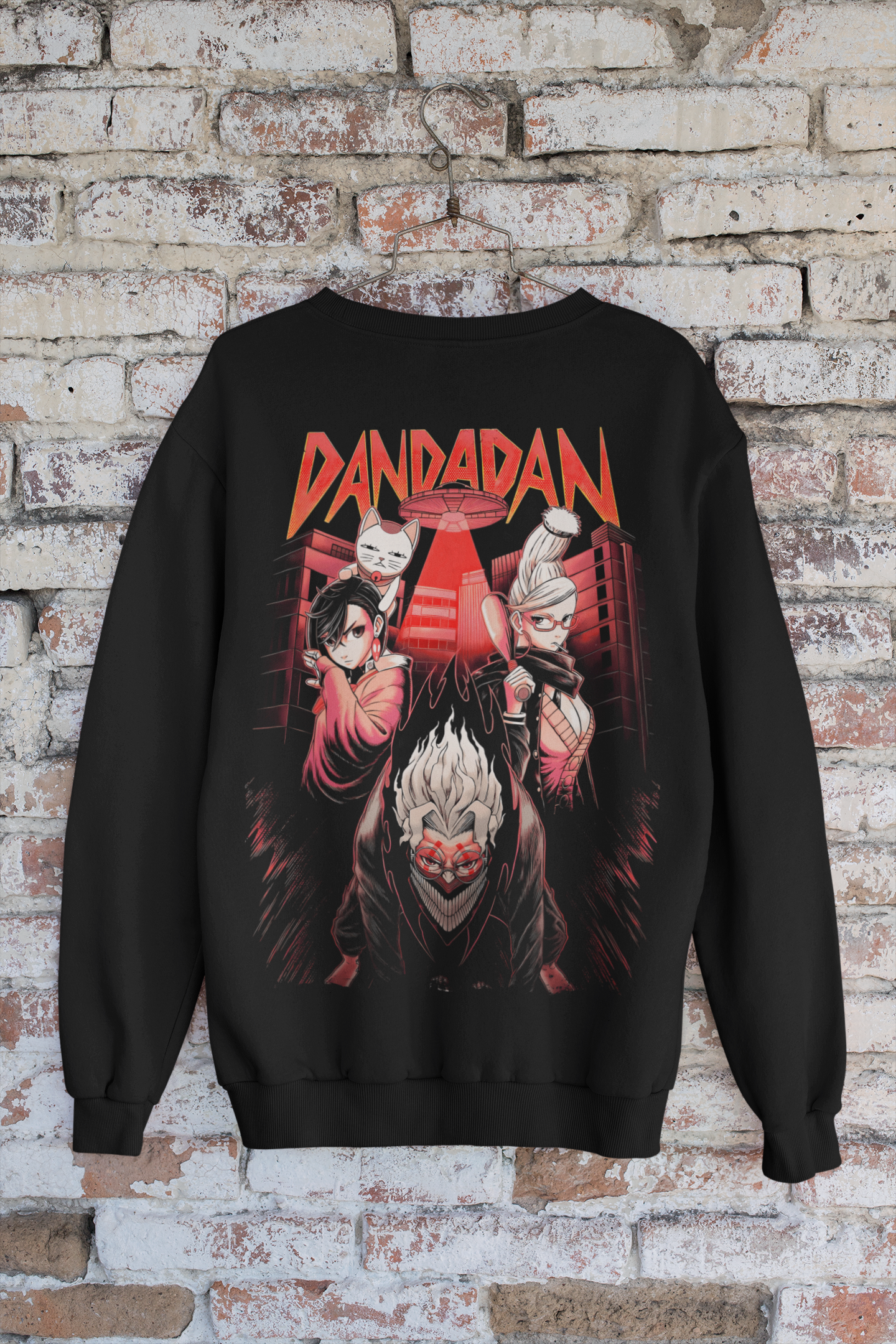 Unisex Dan Da Dan Anime Graphic Printed Sweatshirt