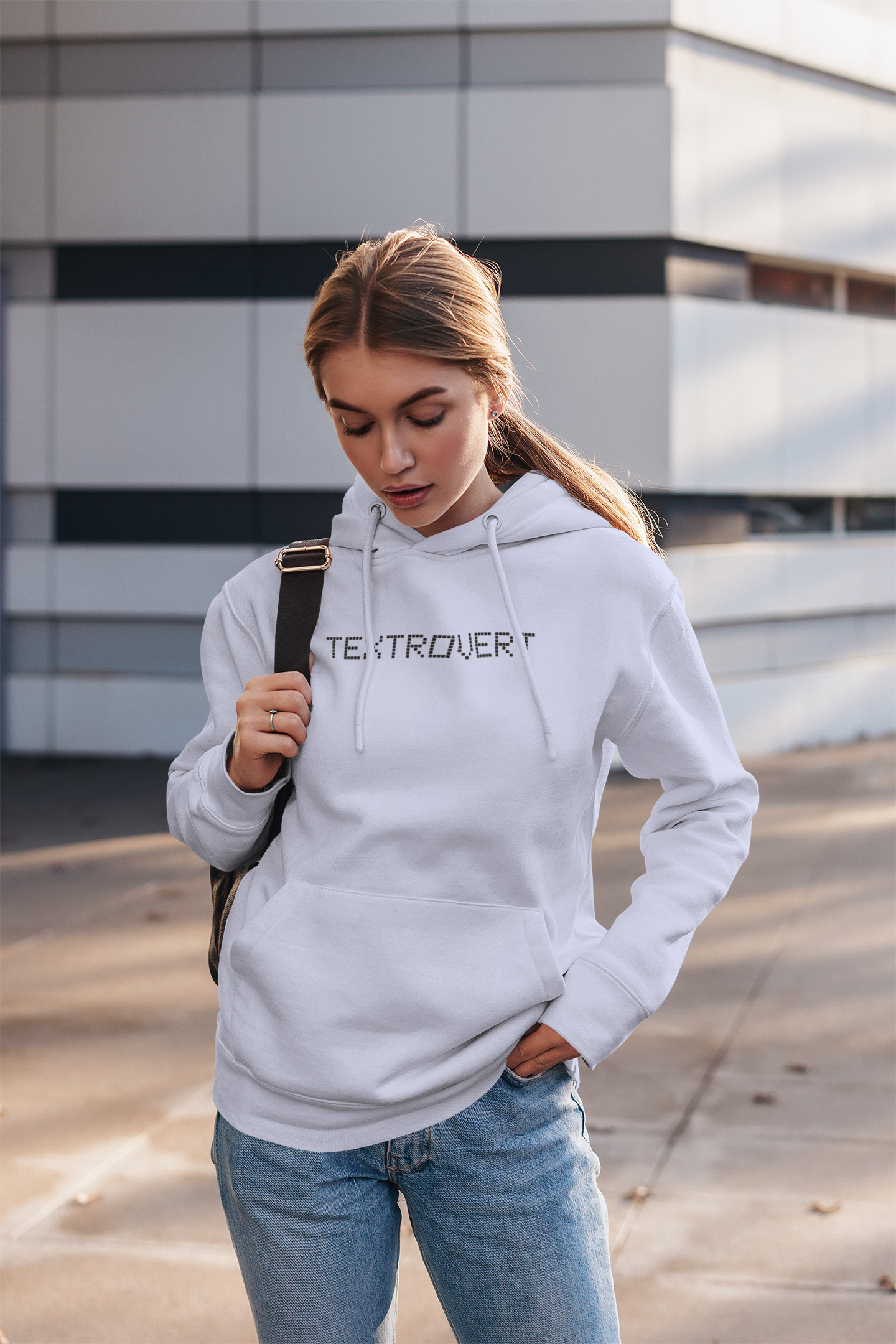 Unisex Textovert Graphic Printed Oversized Hoodie