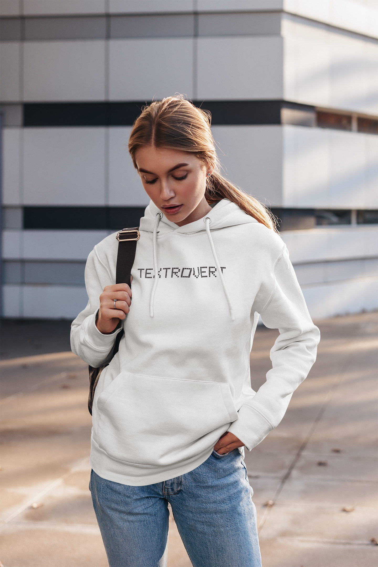 Unisex Textovert Graphic Printed Oversized Hoodie