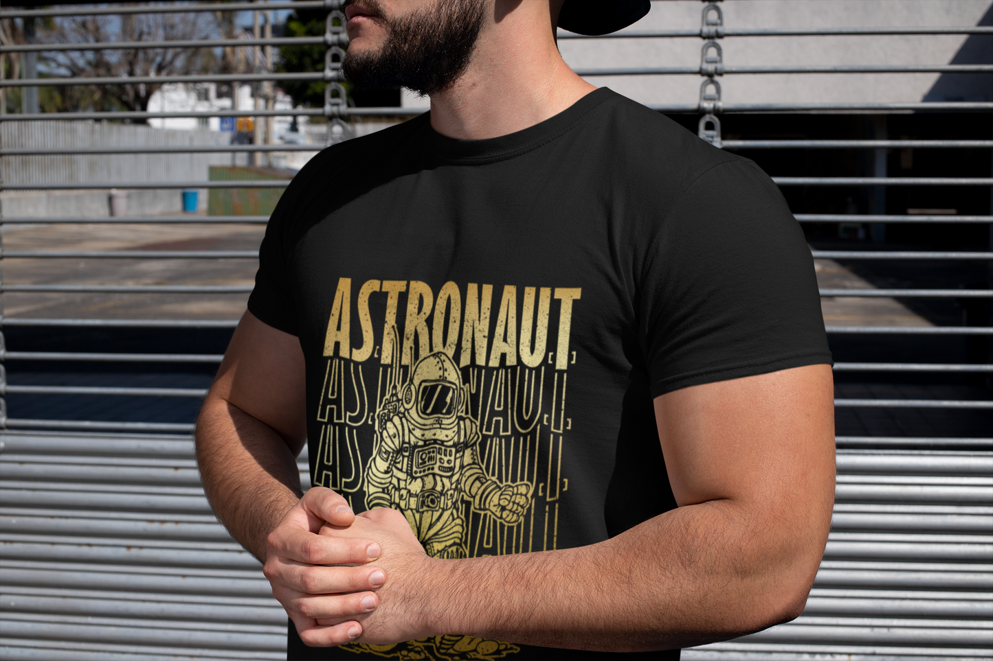 Unisex Astronaut Graphic Printed T - Shirt