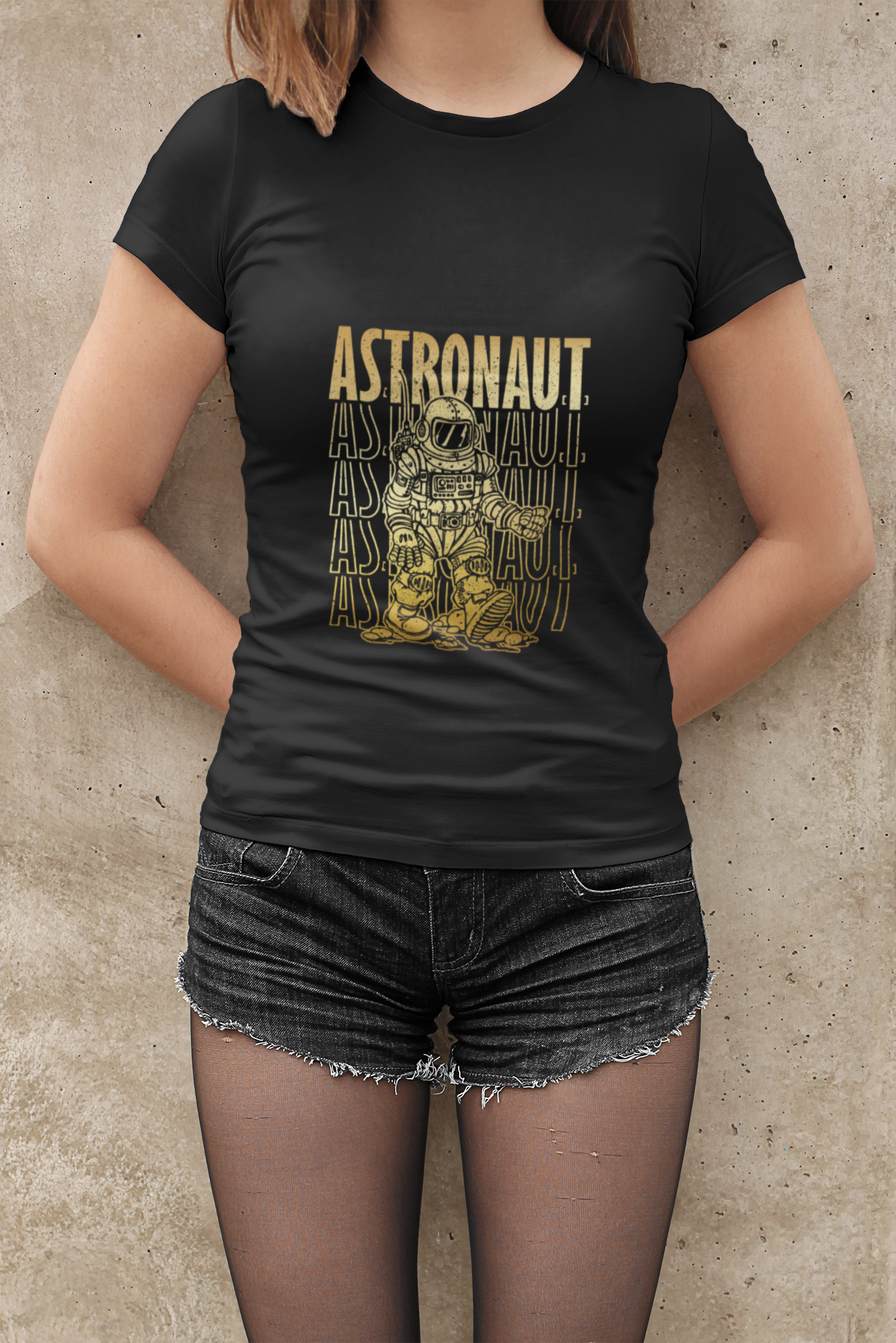 Unisex Astronaut Graphic Printed T - Shirt